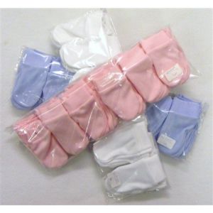 Scratch Mitts Newborn 1 pair Pink, Blue or White